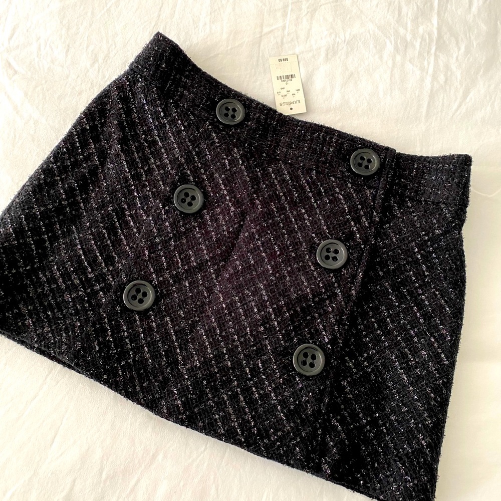 Express NWT black mini skirt